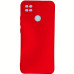 Накладка (з мікрофіброю) Silicone Cover Lakshmi Full Camera для Xiaomi Redmi 9C / 10A- червоний