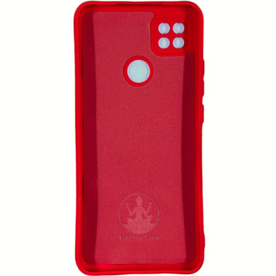 Накладка (з мікрофіброю) Silicone Cover Lakshmi Full Camera для Xiaomi Redmi 9C / 10A- червоний