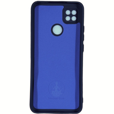 Накладка (з мікрофіброю) Silicone Cover Lakshmi Full Camera для Xiaomi Redmi 9C / 10A- темно-синій