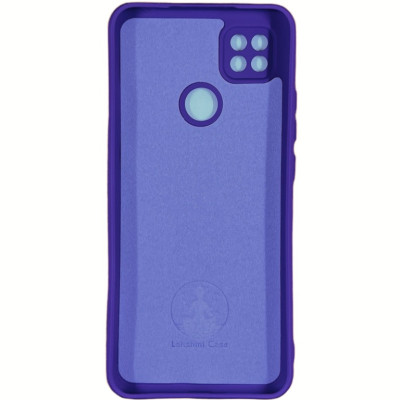 Накладка (з мікрофіброю) Silicone Cover Lakshmi Full Camera для Xiaomi Redmi 9C / 10A- фіолетовий