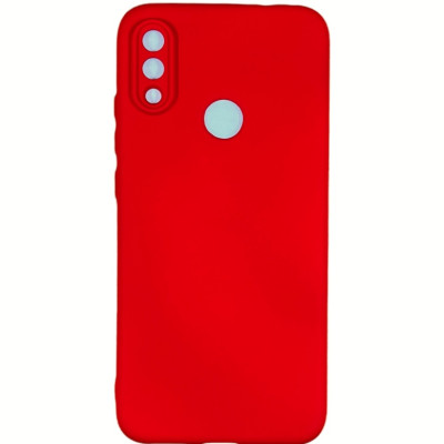 Накладка (з мікрофіброю) Silicone Cover Lakshmi Full Camera для Xiaomi Redmi Note 7 / Note 7 Pro- червоний