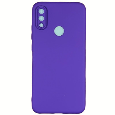 Накладка (з мікрофіброю) Silicone Cover Lakshmi Full Camera для Xiaomi Redmi Note 7 / Note 7 Pro- фіолетовий