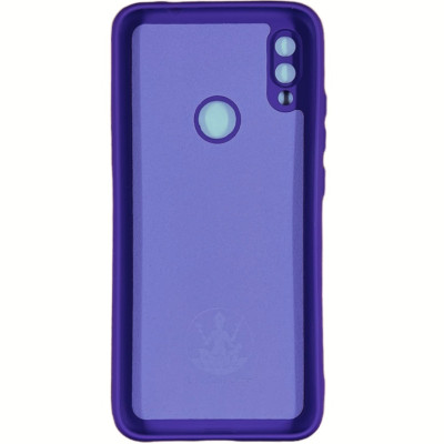 Накладка (з мікрофіброю) Silicone Cover Lakshmi Full Camera для Xiaomi Redmi Note 7 / Note 7 Pro- фіолетовий
