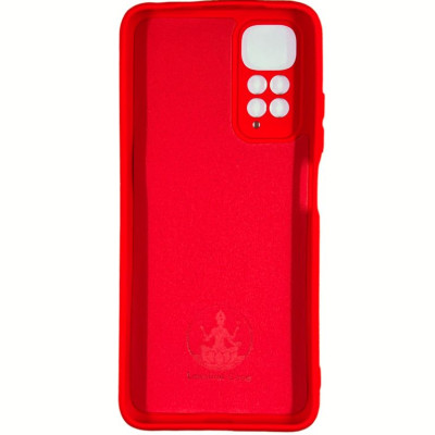Накладка (з мікрофіброю) Silicone Cover Lakshmi Full Camera для Xiaomi Redmi Note 11 4G / Note 11S- червоний