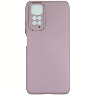 Накладка (з мікрофіброю) Silicone Cover Lakshmi Full Camera для Xiaomi Redmi Note 11 4G / Note 11S- рожевий пісок