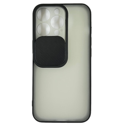 Накладка Camshield mate TPU зі шторкою на камеру для iPhone 13 Pro- чорний