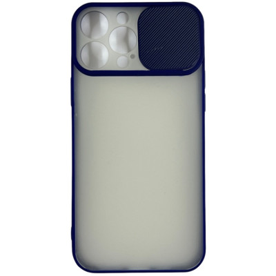 Накладка Camshield mate TPU зі шторкою на камеру для iPhone 13 Pro Max- синій