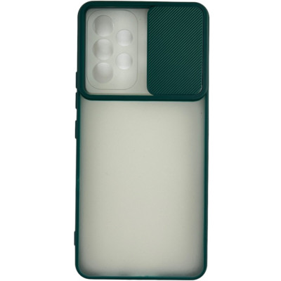 Накладка Camshield mate TPU зі шторкою на камеру для Samsung A33- зелений