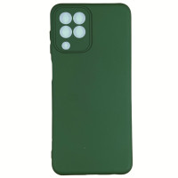 Накладка (з мікрофіброю) Silicone Cover Lakshmi Full Camera для Samsung M33 5G- темно-зелений