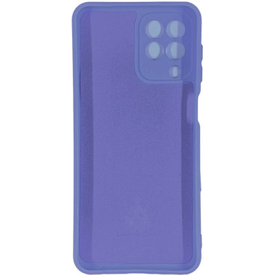 Накладка (з мікрофіброю) Silicone Cover Lakshmi Full Camera для Samsung M53 5G- бузковий