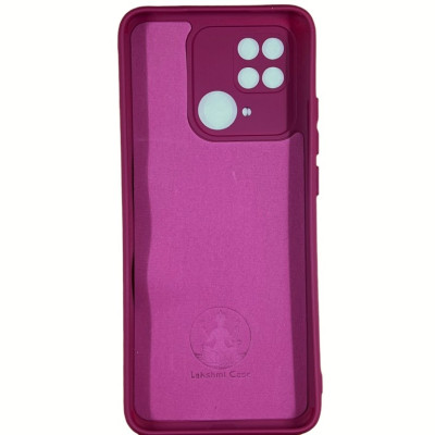 Накладка (з мікрофіброю) Silicone Cover Lakshmi Full Camera для Xiaomi Poco C40- марсала