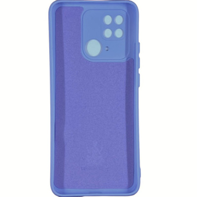 Накладка (з мікрофіброю) Silicone Cover Lakshmi Full Camera для Xiaomi Poco C40- бузковий