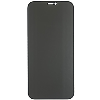 Скло захисне Privacy 5D (full glue) для iPhone 12 / 12 Pro- чорний