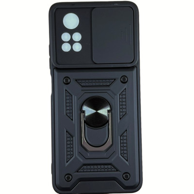 Протиударний чохол Camshield Serge Ring для Xiaomi Poco X4 Pro 5G- чорний Протиударний чохол Camshield Serge Ring для Xiaomi Poco X4 Pro 5G- чорний