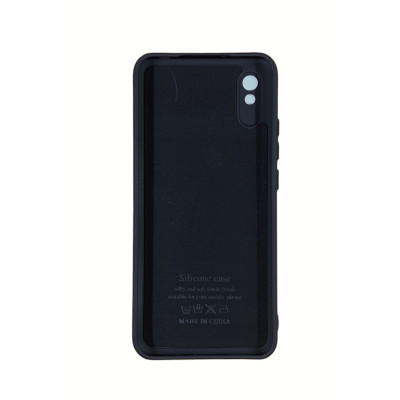 Накладка (з мікрофіброю) Soft Silk для Xiaomi Redmi 9A (тех.упаковка)- чорний
