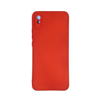 Накладка (з мікрофіброю) Soft Silk для Xiaomi Redmi 9A- червоний