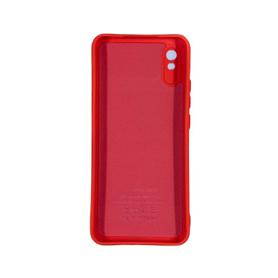 Накладка (з мікрофіброю) Soft Silk для Xiaomi Redmi 9A- червоний