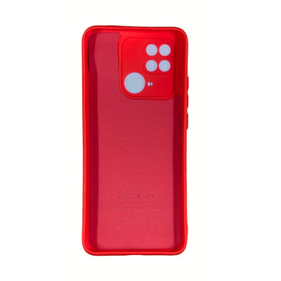 Накладка (з мікрофіброю) Soft Silk для Xiaomi Redmi 10C / Poco C40- червоний
