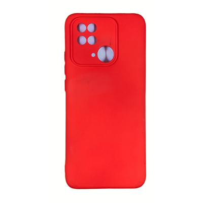 Накладка (з мікрофіброю) Soft Silk для Xiaomi Redmi 10C / Poco C40- червоний