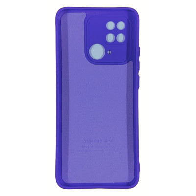 Накладка (з мікрофіброю) Soft Silk для Xiaomi Redmi 10C / Poco C40- бузковий