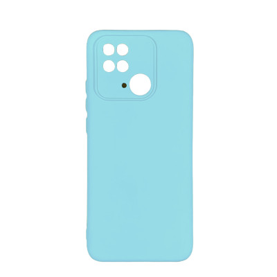 Накладка (з мікрофіброю) Soft Silk для Xiaomi Redmi 10C / Poco C40- бірюза