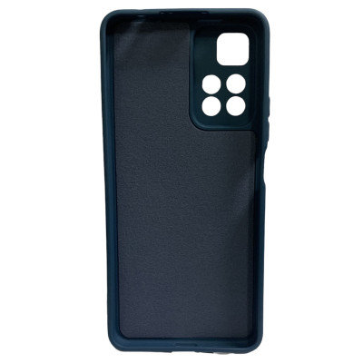 Накладка (з мікрофіброю) Silicone Cover Full Camera (AA) для Xiaomi Redmi Note 11 Pro (China) / Note 11 Pro+ 5G- сапфір