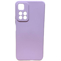 Накладка (з мікрофіброю) Silicone Cover Full Camera (AA) для Xiaomi Redmi Note 11 Pro (China) / Note 11 Pro+ 5G- фіолетовий