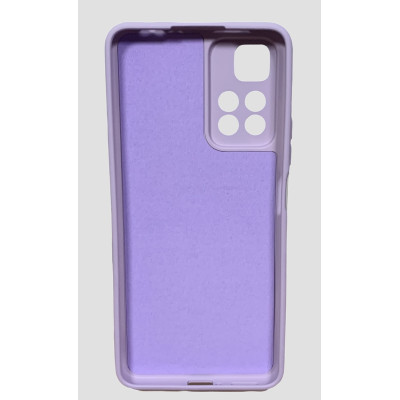 Накладка (з мікрофіброю) Silicone Cover Full Camera (AA) для Xiaomi Redmi Note 11 Pro (China) / Note 11 Pro+ 5G- фіолетовий