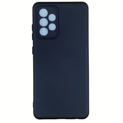 Накладка (з мікрофіброю) Silicone Cover Lakshmi Full Camera для Samsung A52 / A52s- чорний