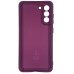 Накладка (з мікрофіброю) Silicone Cover Lakshmi Full Camera для Samsung S21 FE- марсала