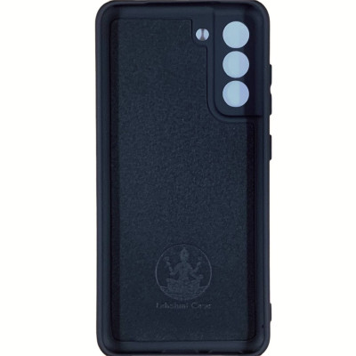 Накладка (з мікрофіброю) Silicone Cover Lakshmi Full Camera для Samsung S21 FE- чорний