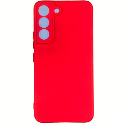 Накладка (з мікрофіброю) Silicone Cover Lakshmi Full Camera для Samsung S22- червоний