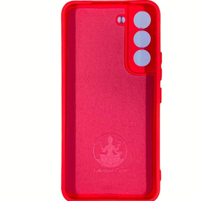 Накладка (з мікрофіброю) Silicone Cover Lakshmi Full Camera для Samsung S22- червоний