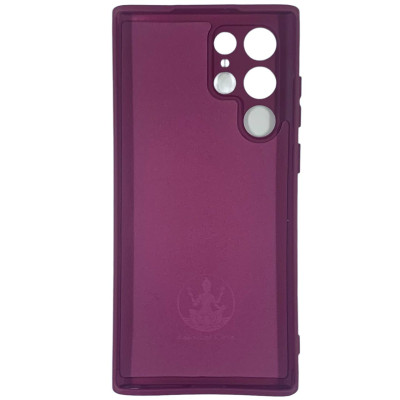 Накладка (з мікрофіброю) Silicone Cover Lakshmi Full Camera для Samsung S22 Ultra- марсала
