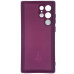 Накладка (з мікрофіброю) Silicone Cover Lakshmi Full Camera для Samsung S22 Ultra- марсала