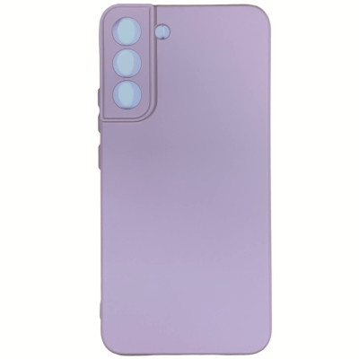 Накладка (з мікрофіброю) Silicone Cover Lakshmi Full Camera для Samsung S22 Plus- рожевий пісок