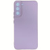 Накладка (з мікрофіброю) Silicone Cover Lakshmi Full Camera для Samsung S22 Plus- рожевий пісок