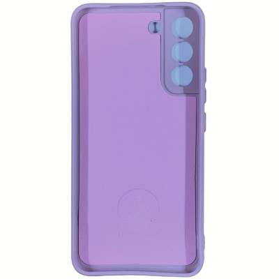 Накладка (з мікрофіброю) Silicone Cover Lakshmi Full Camera для Samsung S22 Plus- рожевий пісок