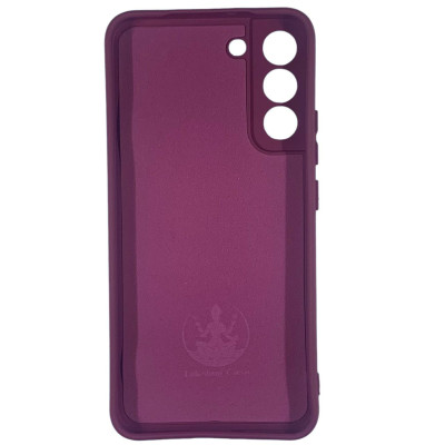 Накладка (з мікрофіброю) Silicone Cover Lakshmi Full Camera для Samsung S22 Plus- марсала