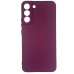 Накладка (з мікрофіброю) Silicone Cover Lakshmi Full Camera для Samsung S22 Plus- марсала