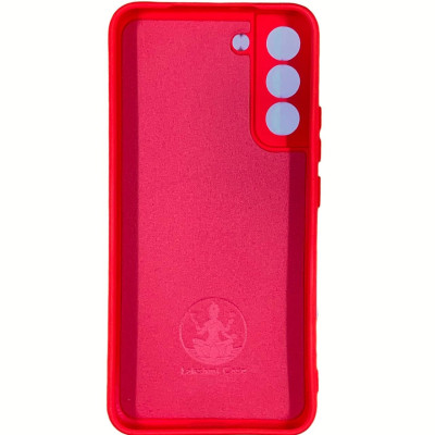 Накладка (з мікрофіброю) Silicone Cover Lakshmi Full Camera для Samsung S22 Plus- червоний