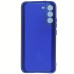 Накладка (з мікрофіброю) Silicone Cover Lakshmi Full Camera для Samsung S22 Plus- темно-синій