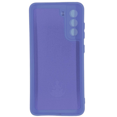 Накладка (з мікрофіброю) Silicone Cover Lakshmi Full Camera для Samsung S22 Plus- бузковий