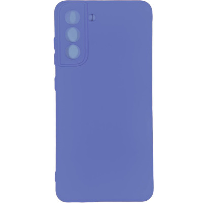Накладка (з мікрофіброю) Silicone Cover Lakshmi Full Camera для Samsung S22 Plus- бузковий