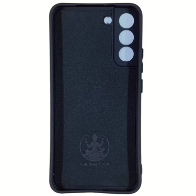 Накладка (з мікрофіброю) Silicone Cover Lakshmi Full Camera для Samsung S22 Plus- чорний