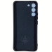 Накладка (з мікрофіброю) Silicone Cover Lakshmi Full Camera для Samsung S22 Plus- чорний