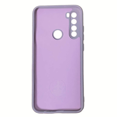 Накладка (з мікрофіброю) Silicone Cover Lakshmi Full Camera для Xiaomi Redmi Note 8T- рожевий пісок