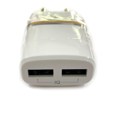 Мережевий зарядний пристрій Aspor A828 Econom пак (2USB/2.4A) + USB кабель Type-C- білий Мережевий зарядний пристрій Aspor A828 Econom пак (2USB/2.4A) + USB кабель Type-C- білий
