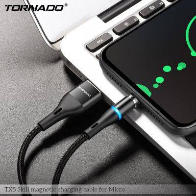 USB кабель Tornado TX5 Magnetic Micro (2,4A/1м)- чорний