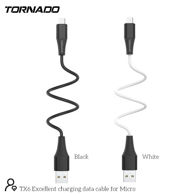 USB кабель Tornado TX6 Micro (3,0A/1м)- білий